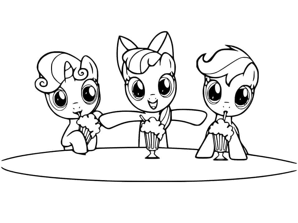 Desenho de My Little Pony Grátis para Crianças para Colorir