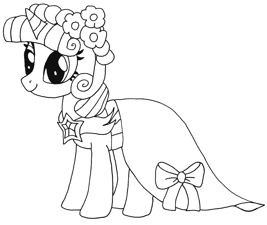 Desenho de My Little Pony Imagens para Colorir