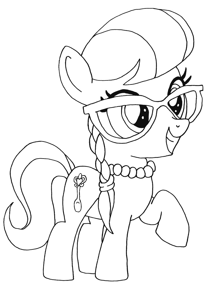 Desenho de My Little Pony para Colorir e Imprimir