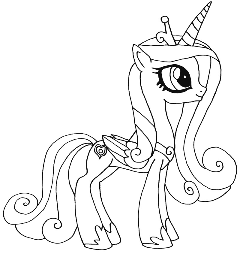 Desenho de My Little Pony para Colorir Grátis