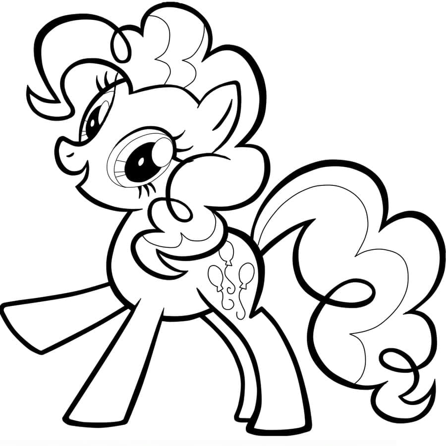 Desenho de Pinkie Pie Figuras para Imprimir