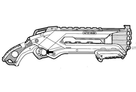 Desenho de Nerf grátis para Colorir