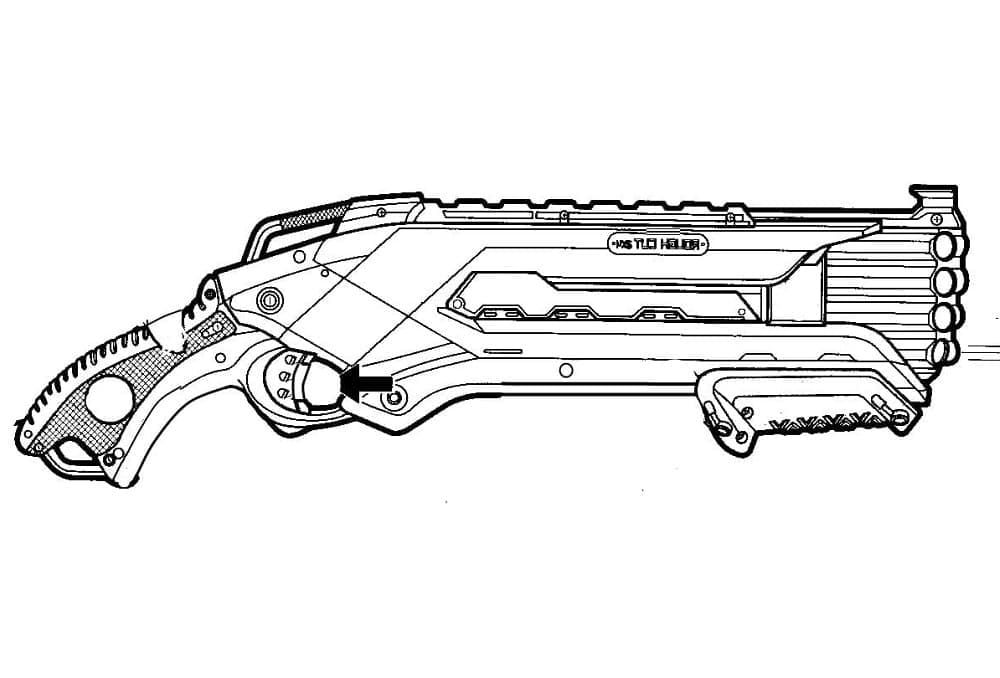 Desenho de Nerf Grátis para Colorir