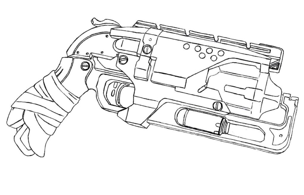 Desenho de Nerf Grátis para Crianças para Colorir