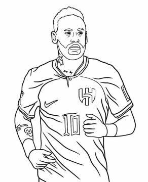 Desenhos de Neymar e incrível para Colorir
