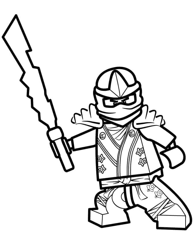 Desenho de Imagem de Lego Ninjago para Colorir