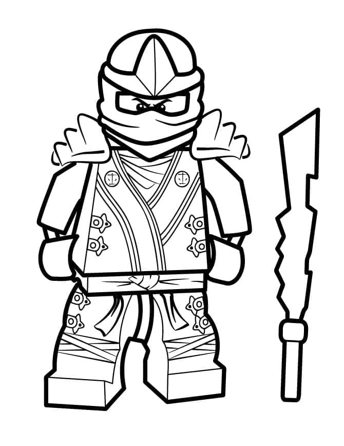 Desenho de Imagem de Ninjago para Colorir