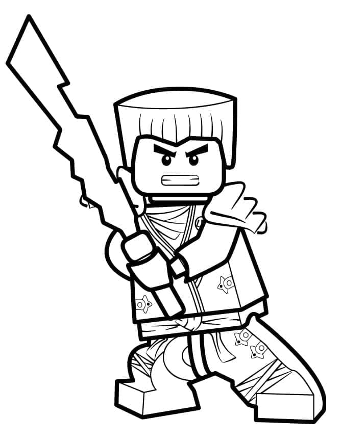 Desenho de Lego Ninjago Imprimivel para Crianças para Colorir