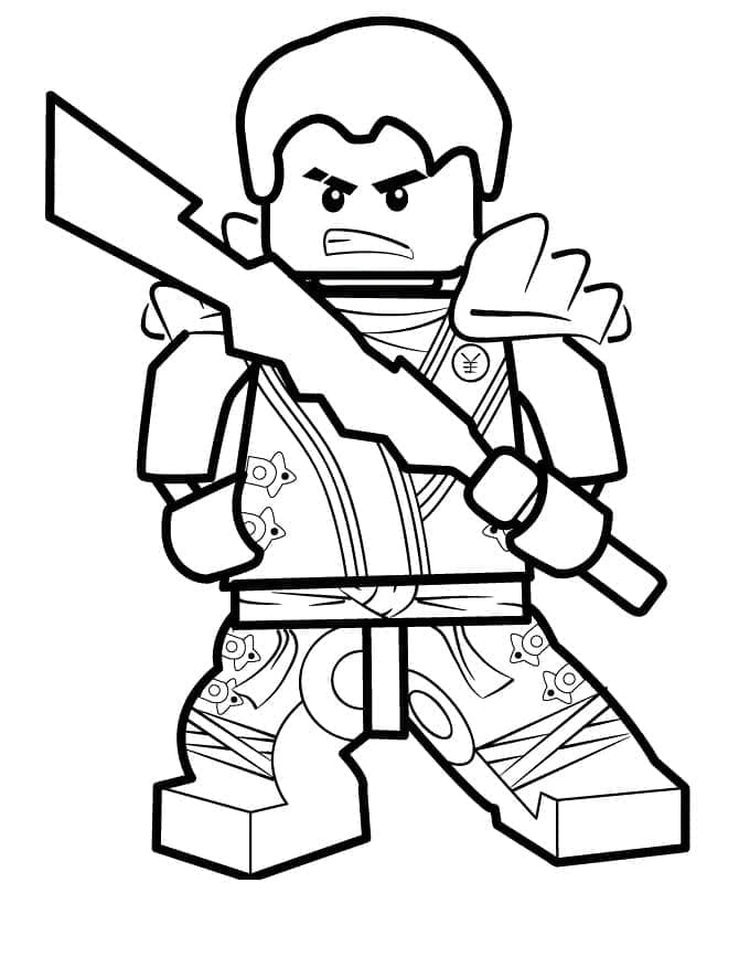 Desenho de Lego Ninjago Imprimivel para Colorir