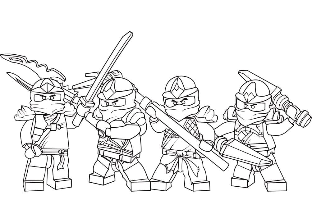 Desenho de Lego Ninjago Zx para Colorir