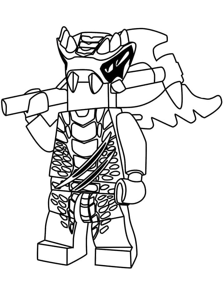 Desenho de Lizaru de Lego Ninjago para Colorir
