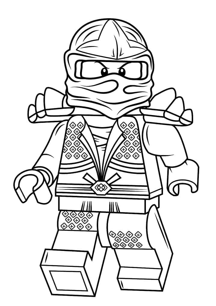 Desenho de Lloyd Lego Ninjago para Colorir