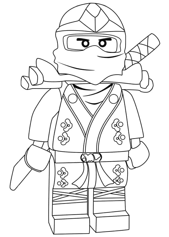 Desenho de Lloyd Zx de Lego Ninjago para Colorir