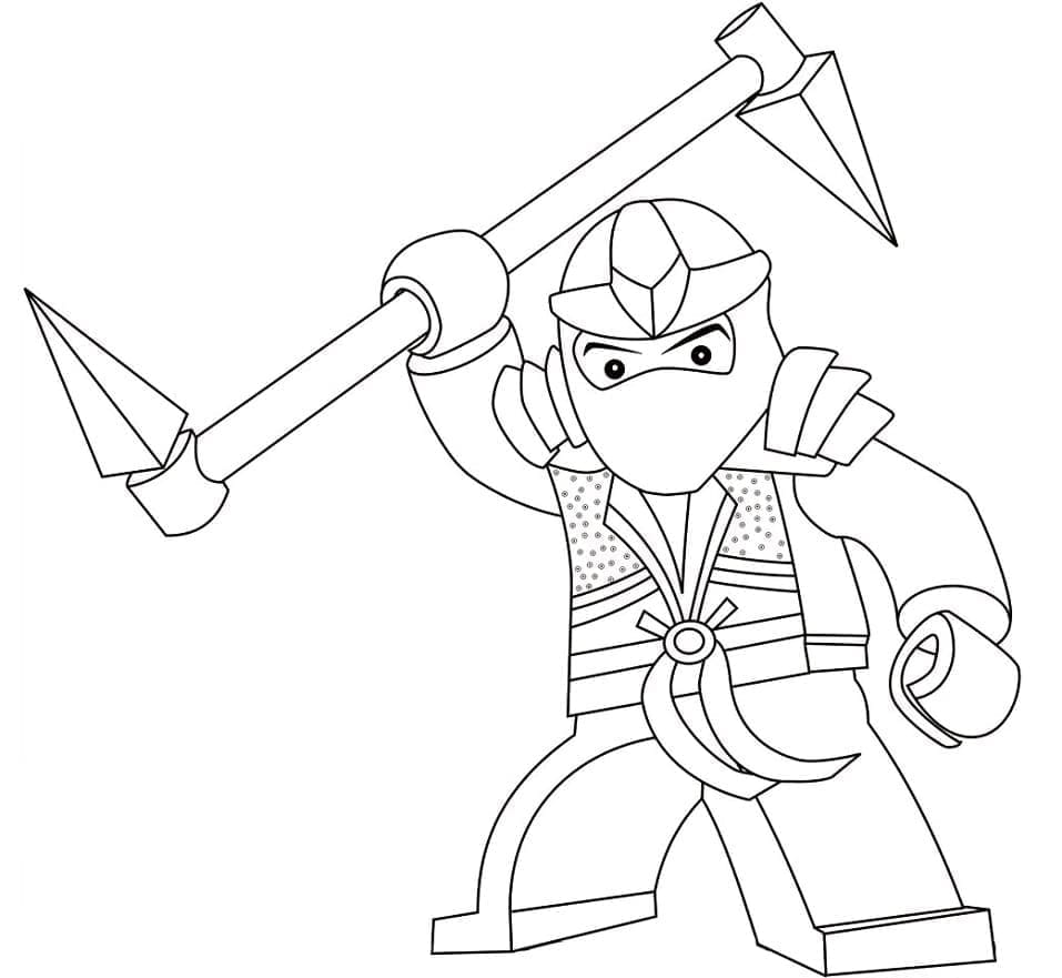 Desenho de Lloyd de Lego Ninjago para Colorir