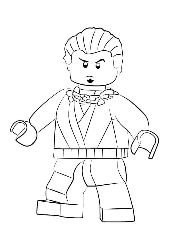 Desenho de Neuro de Lego Ninjago para Colorir