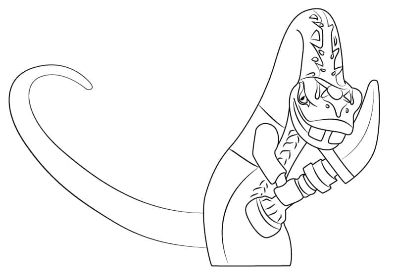 Desenho de Pythor P Chumsworth de Lego Ninjago para Colorir