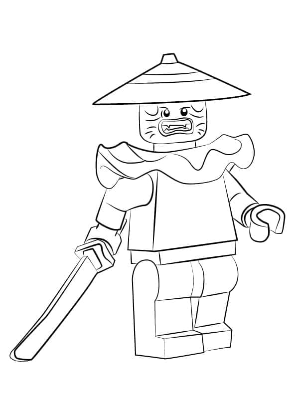 Desenho de Stone Swordsman de Lego Ninjago para Colorir