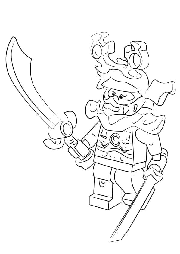 Desenho de Stone Warrior de Lego Ninjago para Colorir