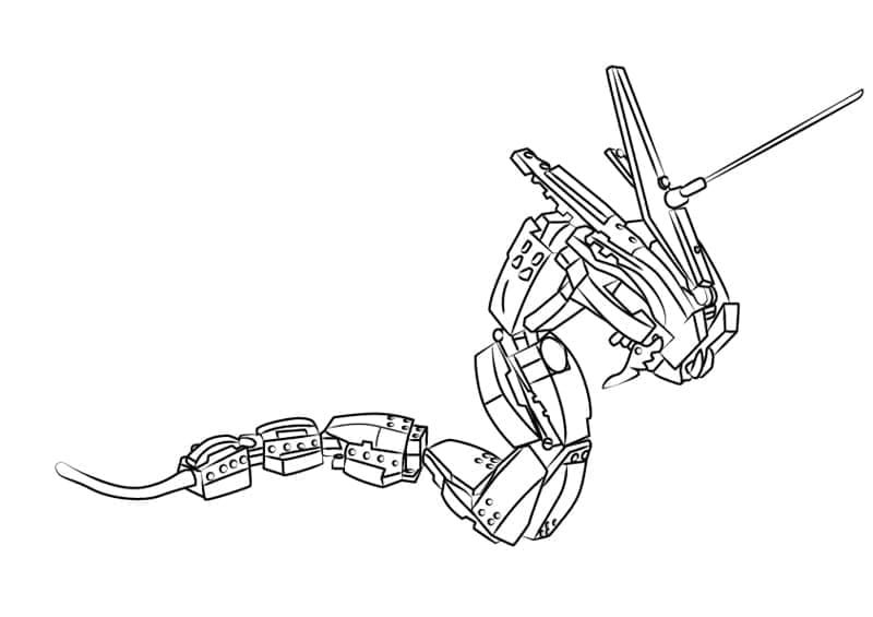 Desenho de The Great Devourer de Lego Ninjago para Colorir
