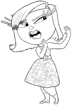 Desenho Nojinho de Divertida Mente 2 para Colorir