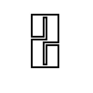 Desenho de número Minimalista 2 para Colorir