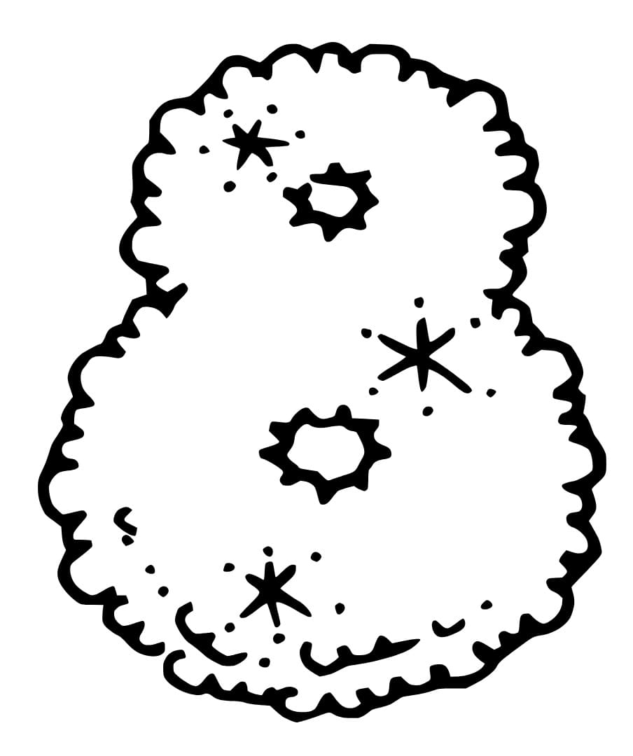Desenho de Imagem do Número 8 para Colorir