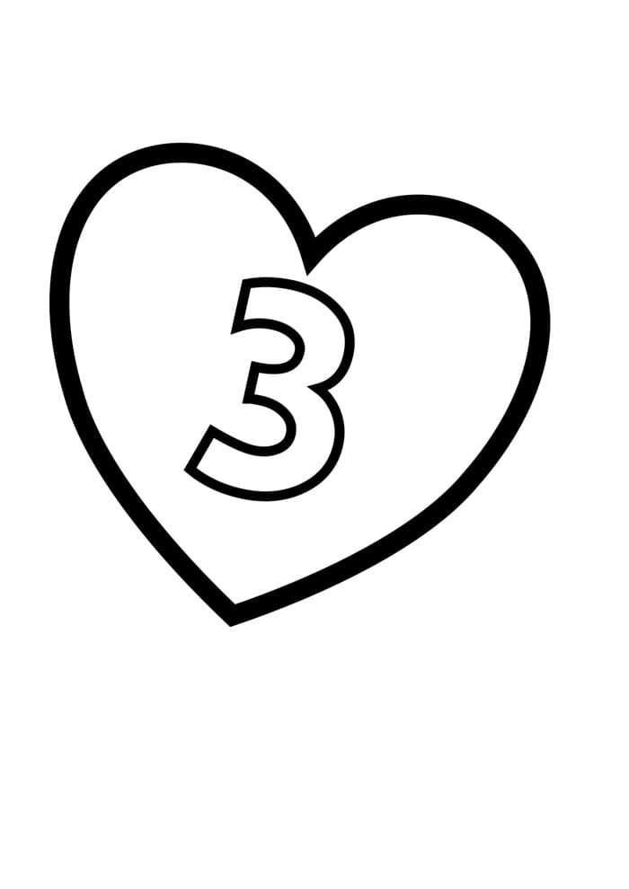 Desenhos de Números para Colorir