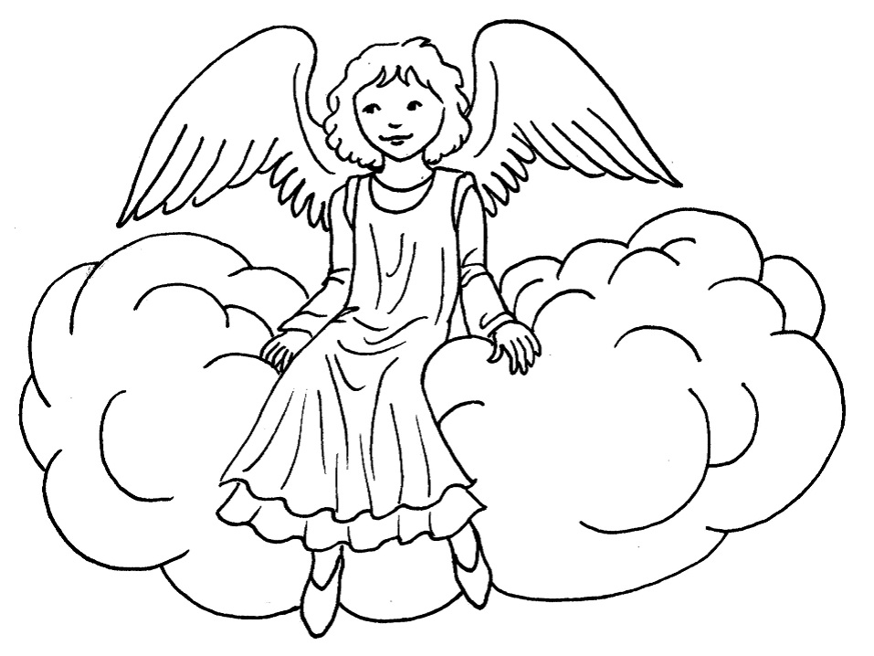 Desenho de Nuvem para Colorir Grátis