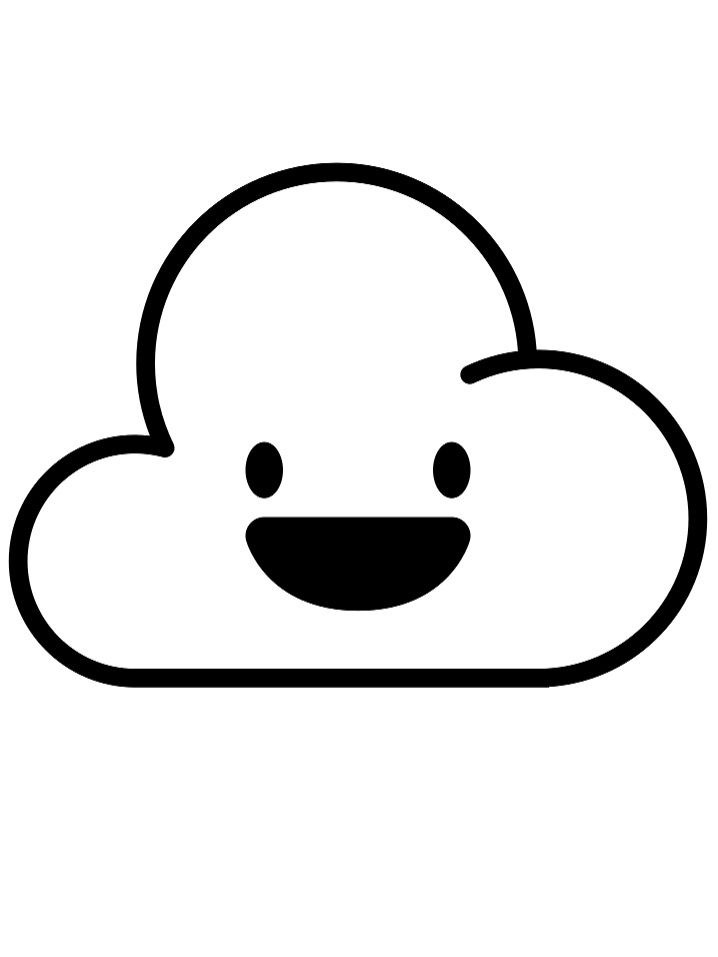 Desenho de Nuvem para Colorir Online