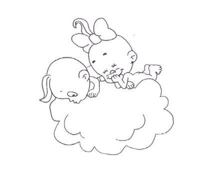 Desenho de Nuvem para Imprimir