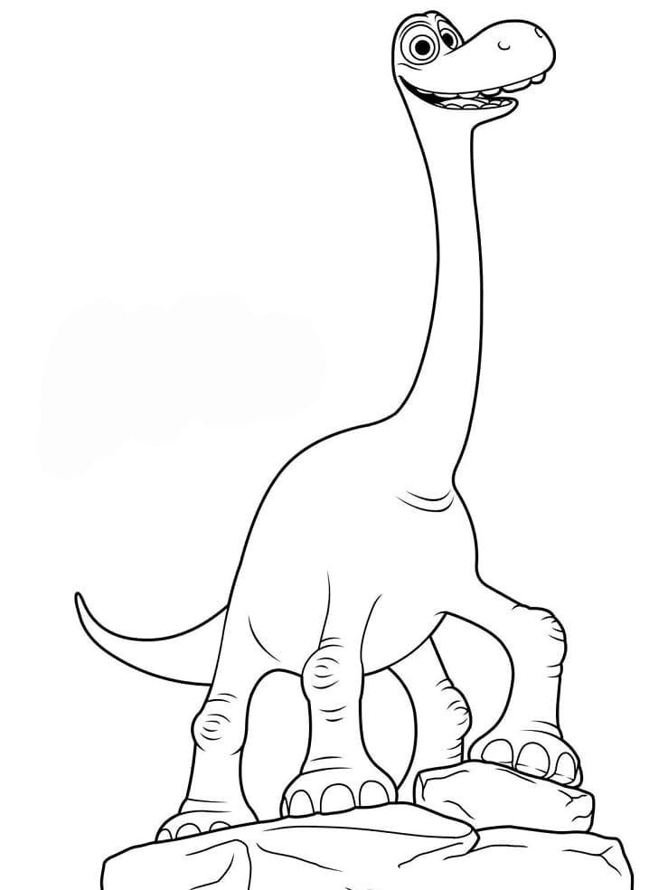 Desenho Arlo de o Bom Dinossauro para Colorir