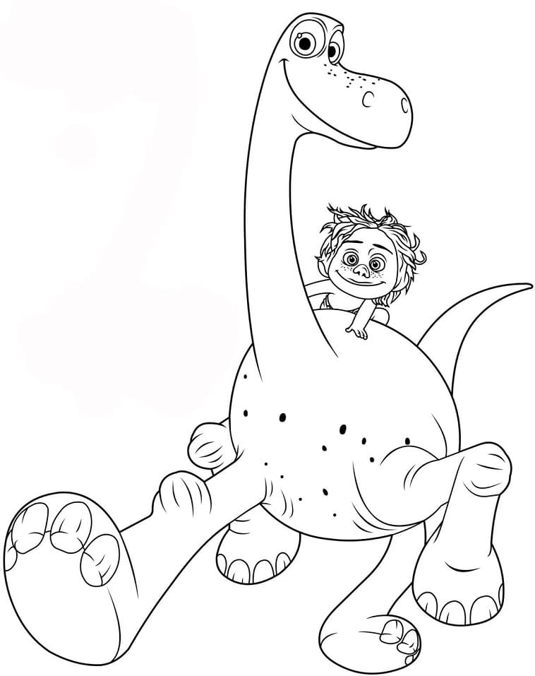 Desenho Arlo e Spot para Colorir