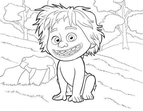 Desenho Spot de O Bom Dinossauro para Colorir