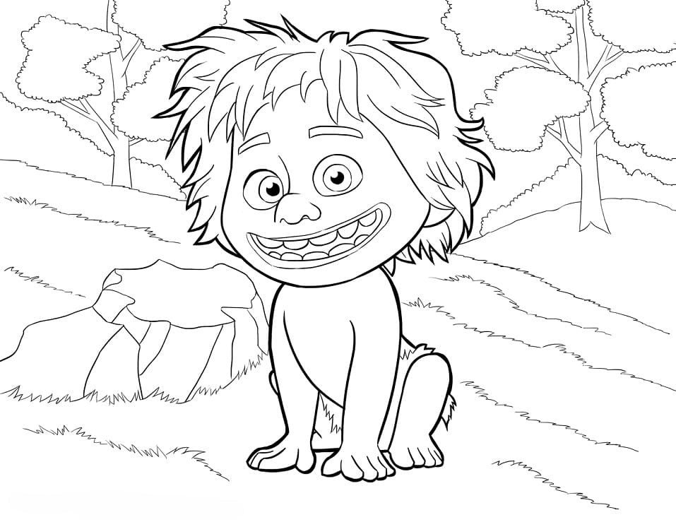 Desenho Spot de o Bom Dinossauro para Colorir