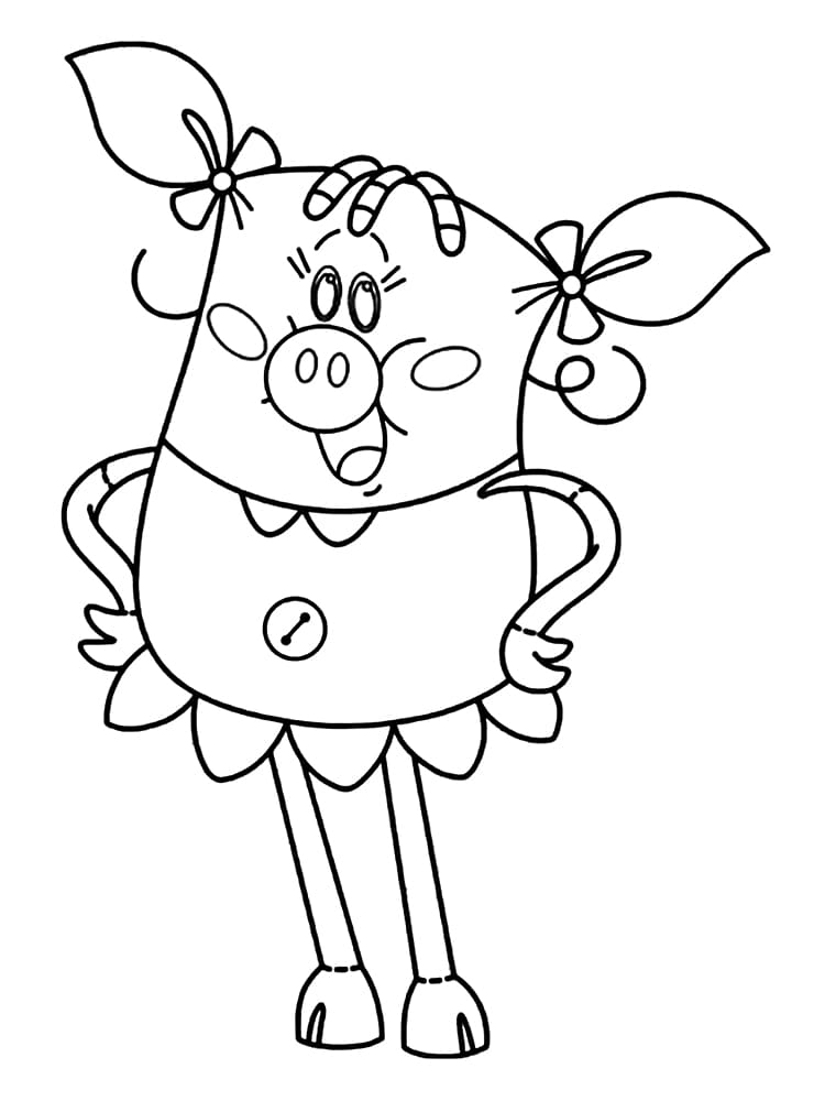 Desenho de Lila o Diário de Mika para Colorir