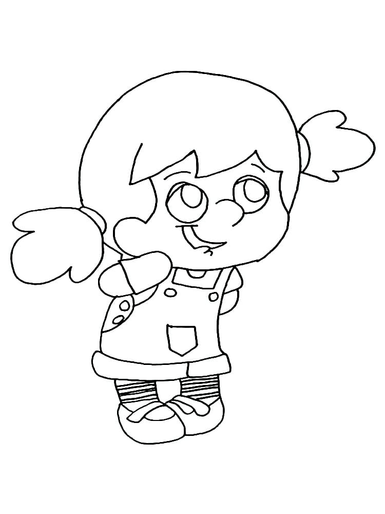 Desenho de Mika para Colorir