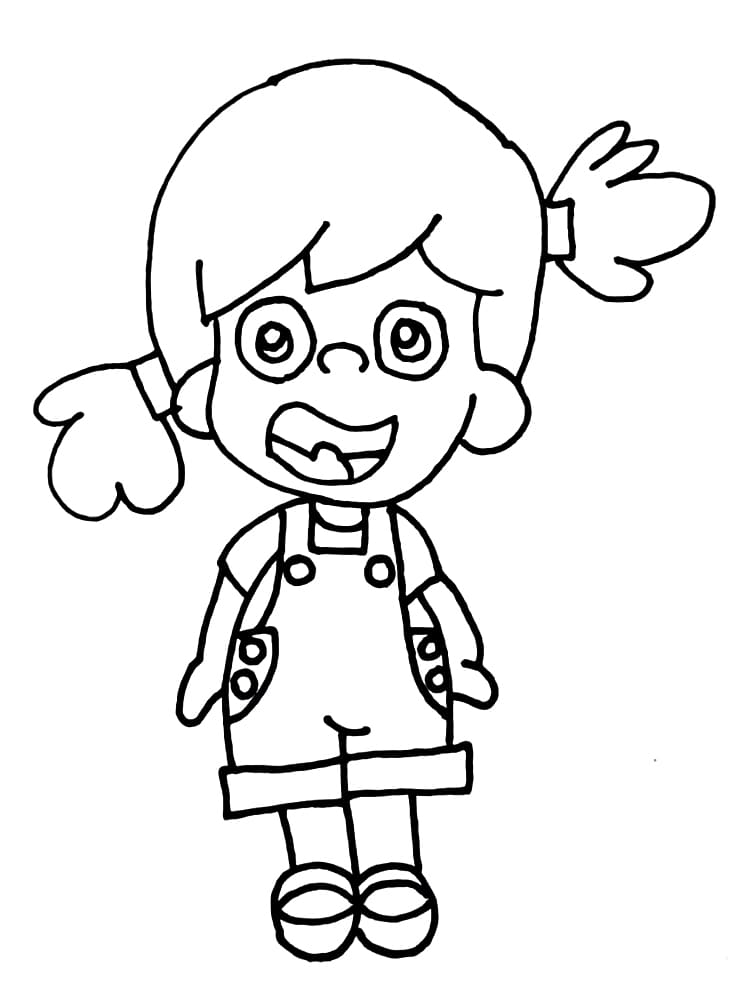Desenho de o Diário de Mika para Colorir