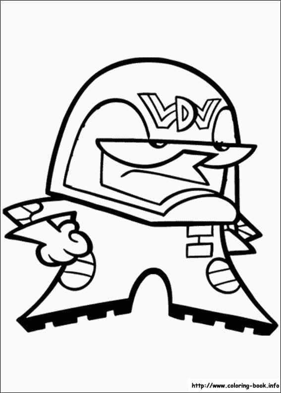 Desenho de o Laboratório de Dexter Divertido para Colorir