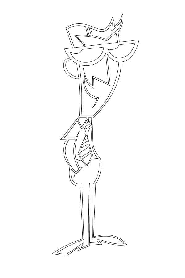 Desenho de o Laboratório de Dexter Figuras para Imprimir