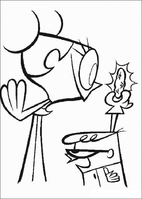 Desenho de o Laboratório de Dexter Grátis para Colorir