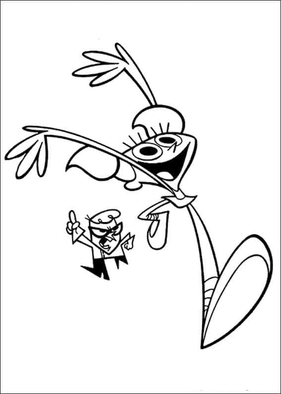 Desenho de o Laboratório de Dexter Imprimivel Pdf
