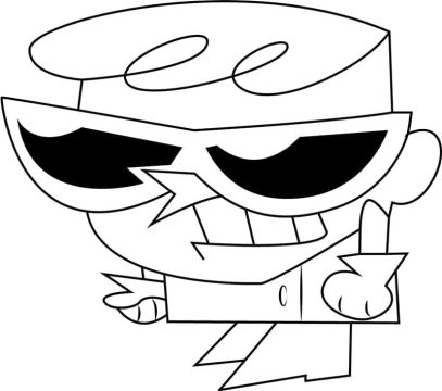 Desenho de O laboratório de Dexter para Colorir grátis