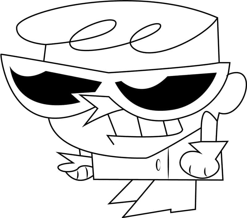 Desenho de o Laboratório de Dexter para Colorir Grátis
