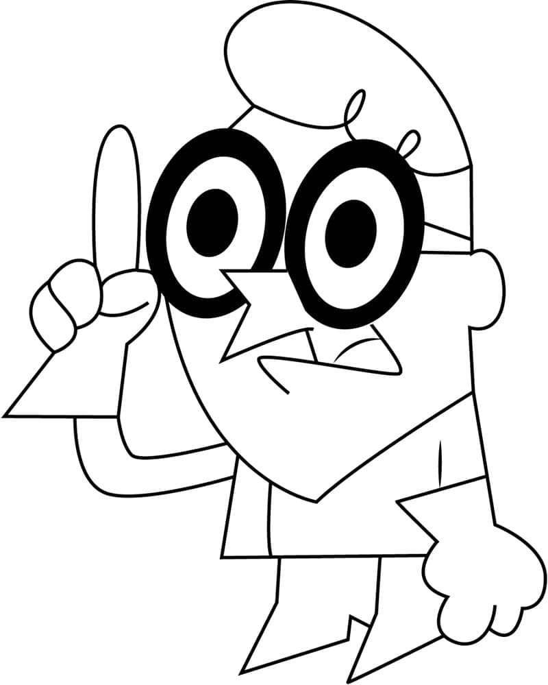 Desenho de o Laboratório de Dexter para Colorir Online