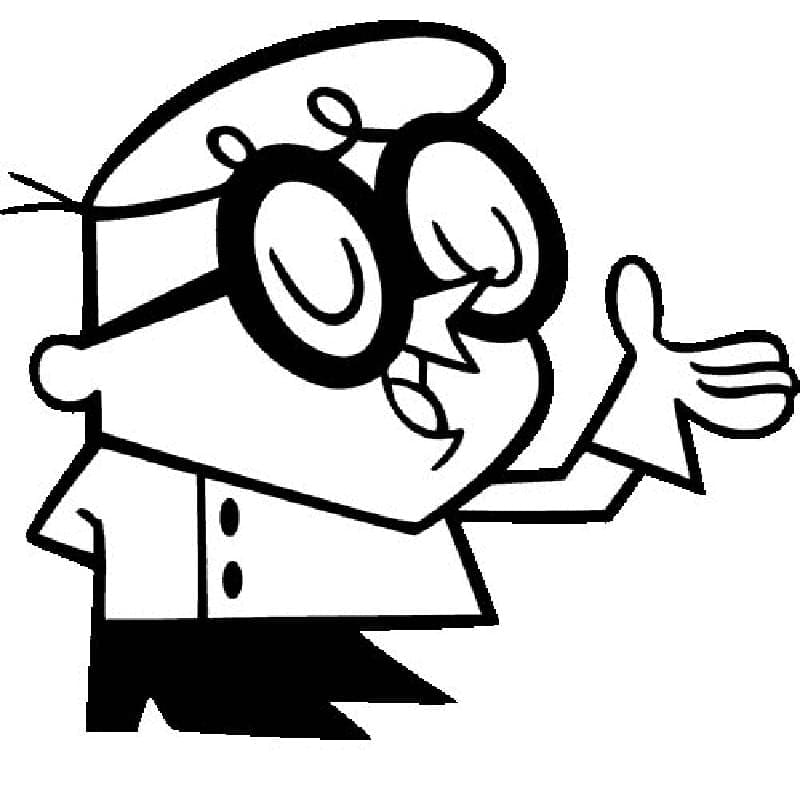 Desenho de o Laboratório de Dexter para Colorir Pdf