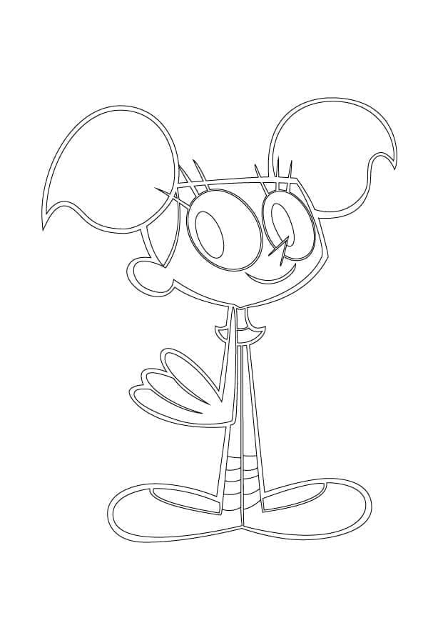 Desenho de o Laboratório de Dexter para Colorir