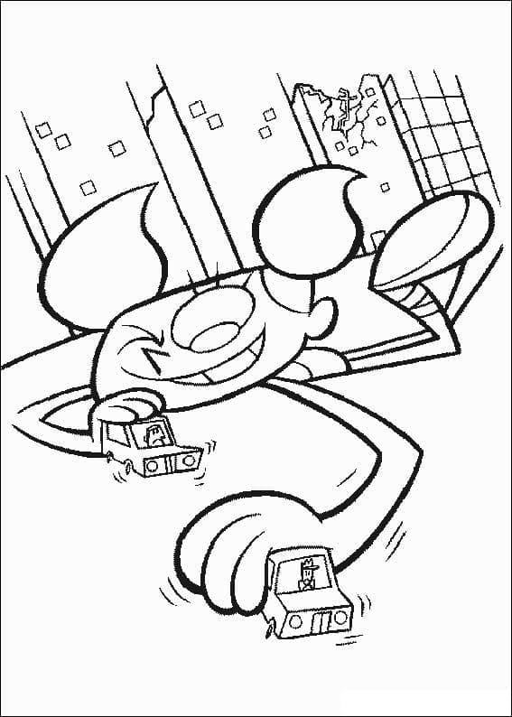Desenho de o Laboratório de Dexter para Imprimir