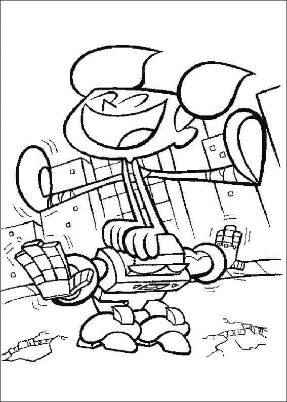 Desenho de o Laboratório de Dexter Pintura Lápis de Cor