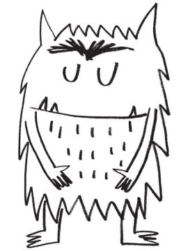 Desenho de O Monstro das Cores Infantil para Colorir