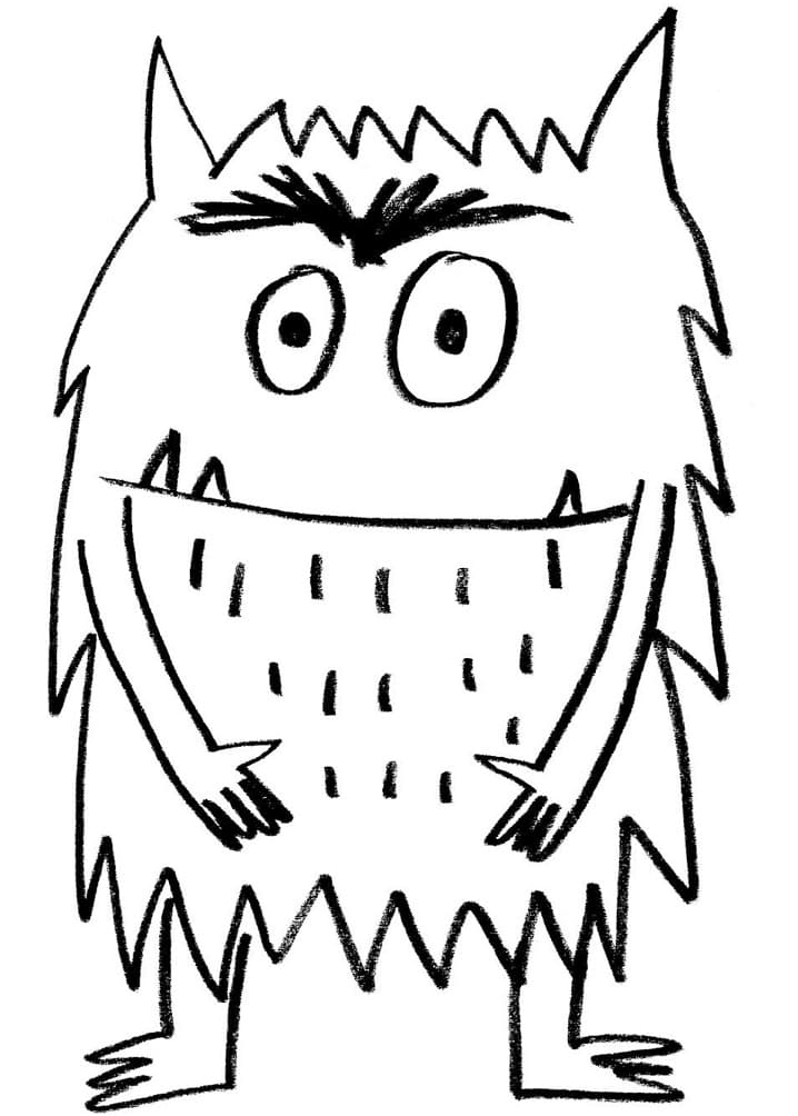 Desenho de o Monstro das Cores para Colorir